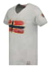 Geographical Norway Koszulka "Joasis" w kolorze jasnoszarym