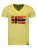 Geographical Norway Koszulka "Joasis" w kolorze żółtym