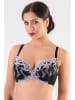 Valea Push-up beha "Neva" zwart/roze