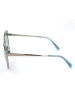 Swarovski Damen-Sonnenbrille in Silber/ Hellblau