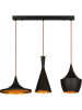 Opviq Hanglamp "Elmas" zwart/goudkleurig - (B)80 cm