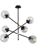 ABERTO DESIGN Lampa wisząca "Marti" w kolorze czarnym - wys. 76 x Ø 82 cm