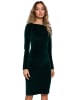 Kleid in Dunkelgrün