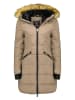 Wintermantel beige