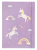 Sammelmappe "Magic unicorns" in Flieder