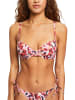 Biustonosz bikini w kolorze czerwono-czarnym