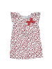 Kleid in Weiß/ Rot