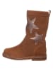 Leder-Stiefel in Hellbraun