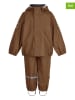 2-delige regenoutfit bruin