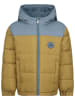 Steppjacke in Hellbraun/ Silber