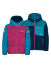 Omkeerbare winterjas "Sandvika" donkerblauw/roze