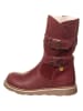 Leder-Winterstiefel in Bordeaux