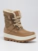 Leder-Winterstiefel "Celestem" in Hellbraun