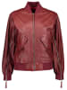 Leren jas bordeaux