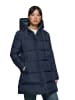 Omkeerbare winterjas donkerblauw