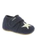 Wollen pantoffels "Sterren" donkerblauw