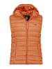 Doorgestikte bodywarmer "Vakitaleak" oranje