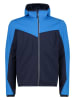 Fleece vest donkerblauw/blauw