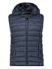 Doorgestikte bodywarmer "Vatikolor" donkerblauw
