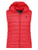 Doorgestikte bodywarmer "Vakitalana'' rood