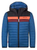 Doorgestikte jas "Eikefjord" blauw/zwart