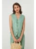Linnen gilet groen