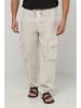 Leinen-Cargohose in Creme