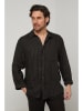 Linnen blouse zwart