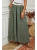 Leinen-Marlenehose "Lornica" in Khaki