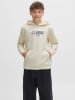 Hoodie "Tier" in Creme