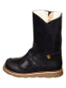 Leren winterlaarzen donkerblauw