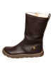 Leder-Winterstiefel in Braun