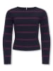 Pullover "Ibi" in Dunkelblau/ Lila
