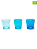 Szklanki (3 szt.) w kolorze niebieskim - 250 ml
