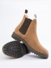 Leren chelseaboots lichtbruin