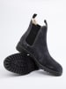 Leren chelseaboots donkerblauw