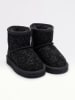 Leren winterboots "Dajana" zwart