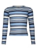 Longsleeve blauw/wit