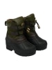 Winterboots in Dunkelgrün/ Schwarz