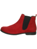 Leder-Chelsea-Boots in Rot