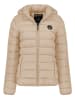 Doorgestikte jas "Atikamapeak" beige