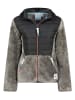 Fleecejacke "Typologieak" in Grau/ Schwarz