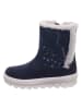 Leren winterlaarzen "Flavia" donkerblauw
