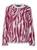 Trui "Mynthe" lichtblauw/rood