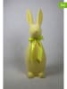 Figurka dekoracyjna "Hare" w kolorze kremowym - wys. 46 x Ø 15 cm