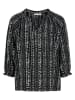 Blouse zwart/wit