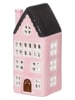 Świecznik "Copenhagen" w kolorze jasnoróżowym - 8,5 x 20,5 x 8,5 cm