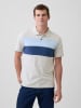 Poloshirt crème/blauw