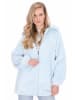 Fleece mantel lichtblauw