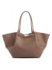 Shopper bag w kolorze beżowym - 52 x 27 x 13 cm
